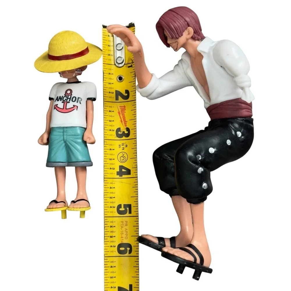 One Piece Anime Figure Shanks and Kid Luffy Action Figure‎ Statue Toy READ